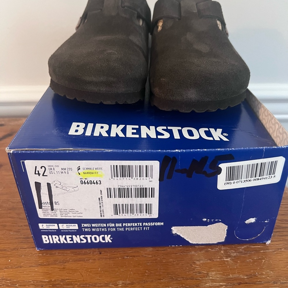 Birkenstock Boston Shoes - Size 42 - Mocca
